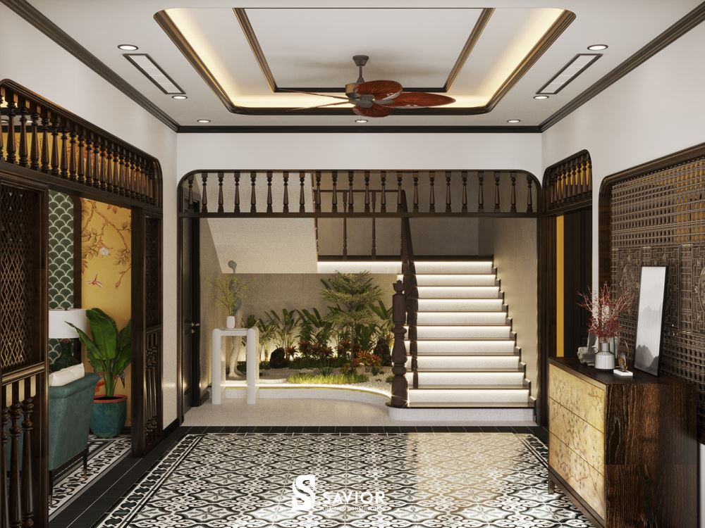 Top 5 mẫu nội thất phong cách Indochine đậm chất truyền thống 25 Không gian bài trí gọn gàng, thoáng rộng