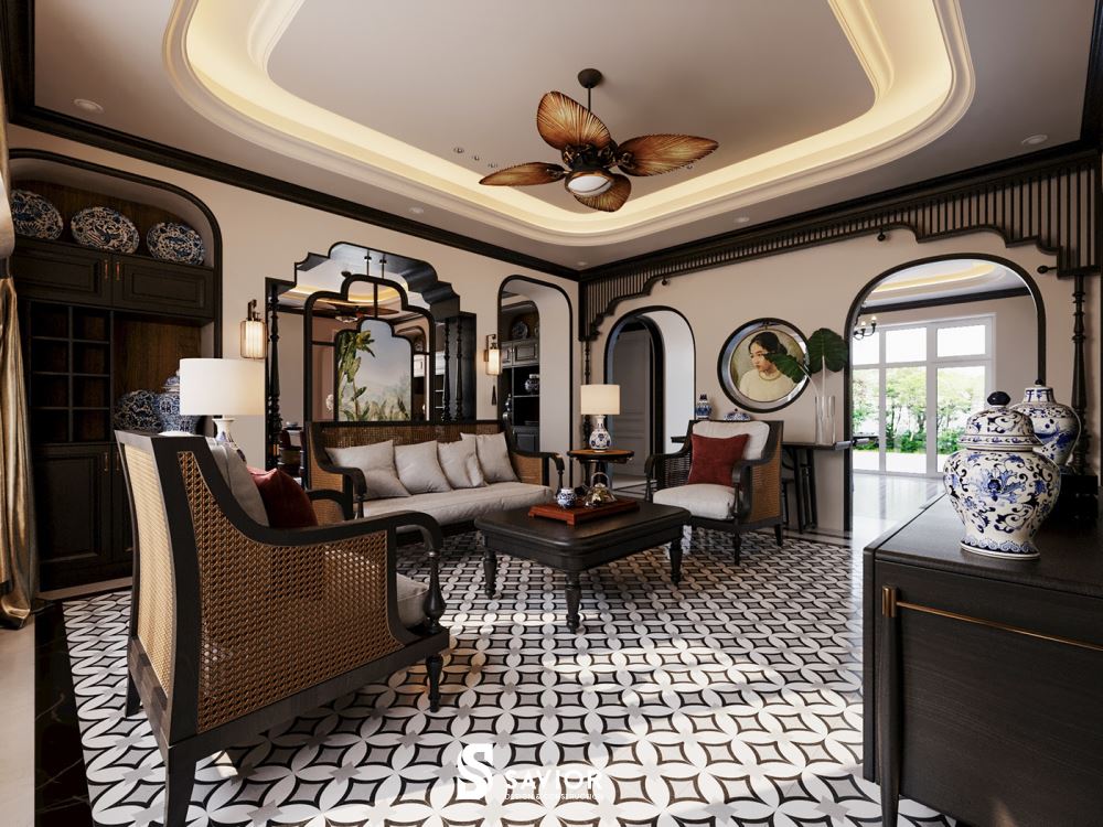 Top 5 mẫu nội thất phong cách Indochine đậm chất truyền thống 32 Mẫu nhà liền kề phong cách Indochine