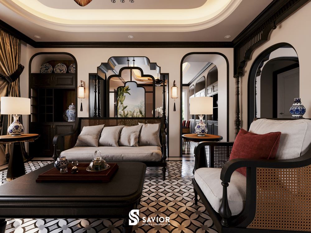 Top 5 mẫu nội thất phong cách Indochine đậm chất truyền thống 33 Phong vị xưa truyền thống tạo nên sức cuốn hút lạ kỳ cho không gian