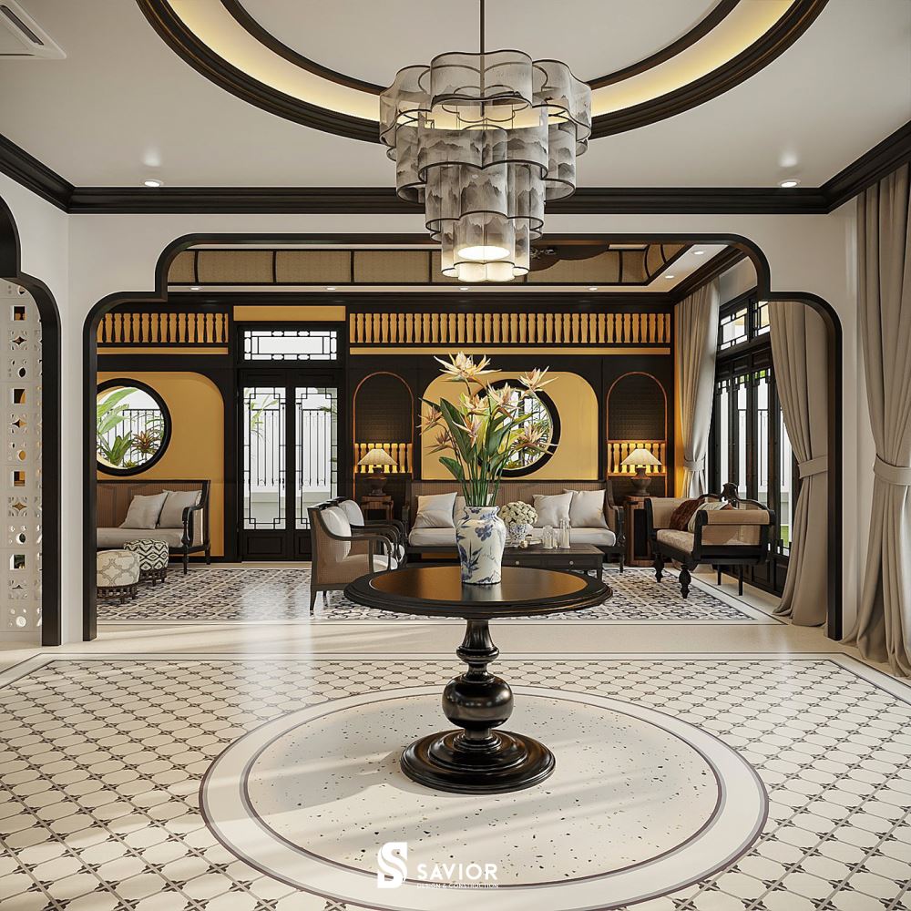 Top 5 mẫu nội thất phong cách Indochine đậm chất truyền thống 6 Biệt thự Indochine mang đậm dấu ấn Việt