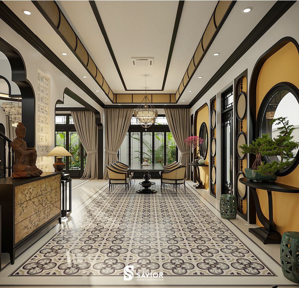 Top 5 mẫu nội thất phong cách Indochine đậm chất truyền thống 16 Các chi tiết truyền thống của văn hóa Việt được khéo lép lồng ghép