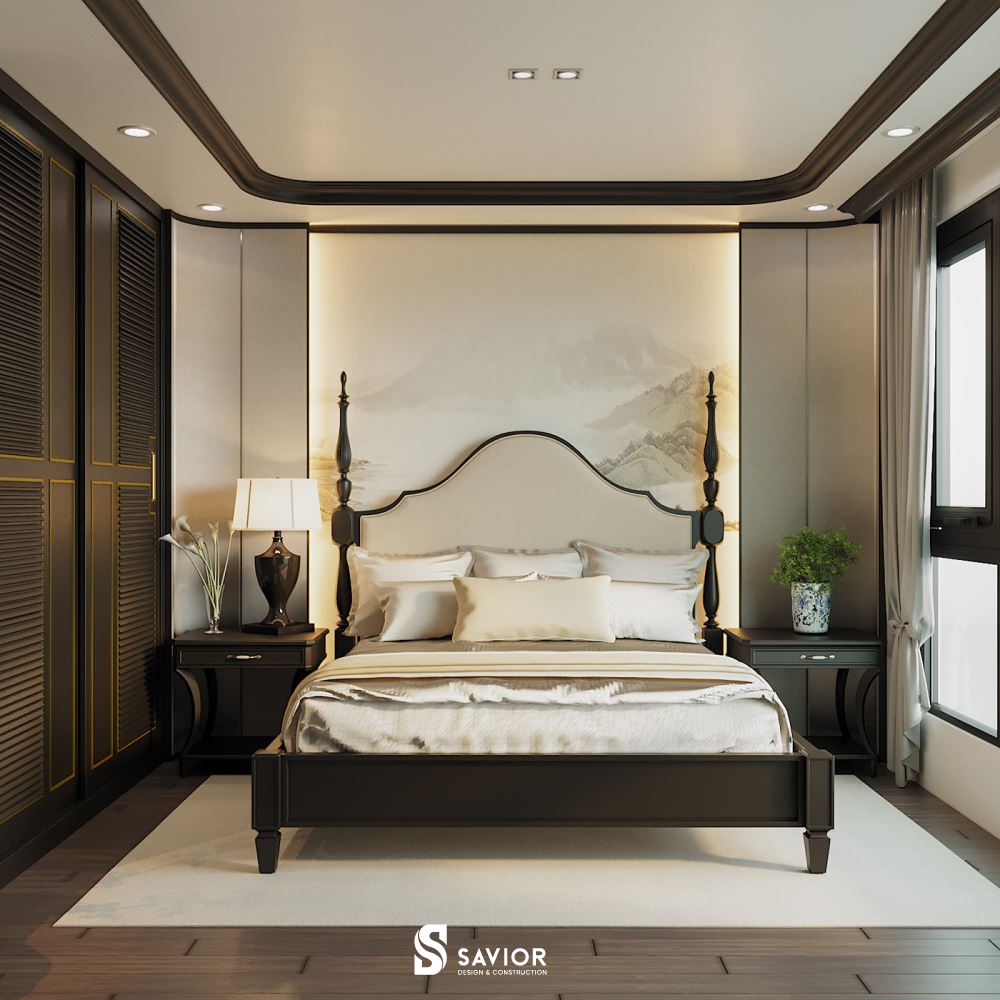 Top 5 mẫu nội thất phong cách Indochine đậm chất truyền thống 51 Không gian phòng ngủ thư thái, đẹp mắt và tinh tế