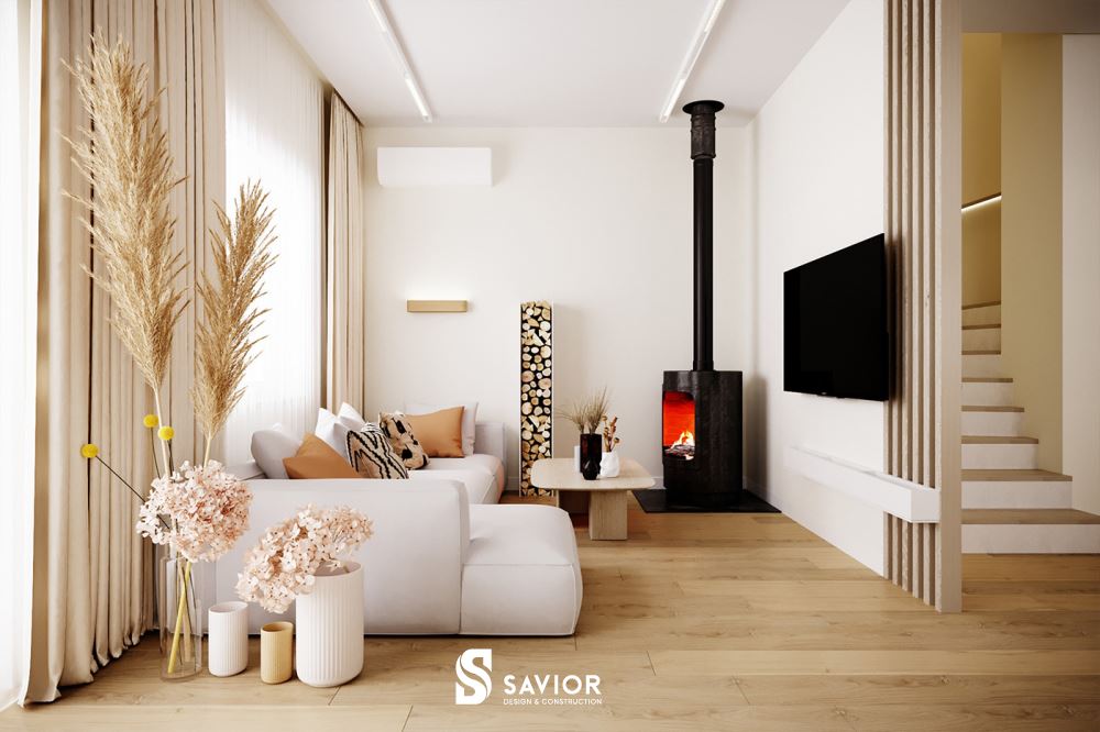 Mẫu nhà phong cách thiết kế Scandinavian thông thoáng