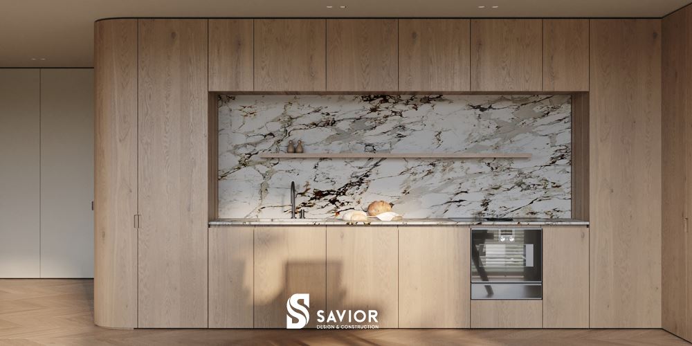 Chất liệu tự nhiên như gỗ, đá được sử dụng trong phong cách Scandinavian