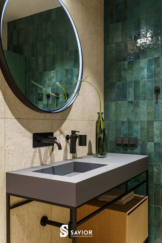 Phòng tắm "chill" của căn liền kề