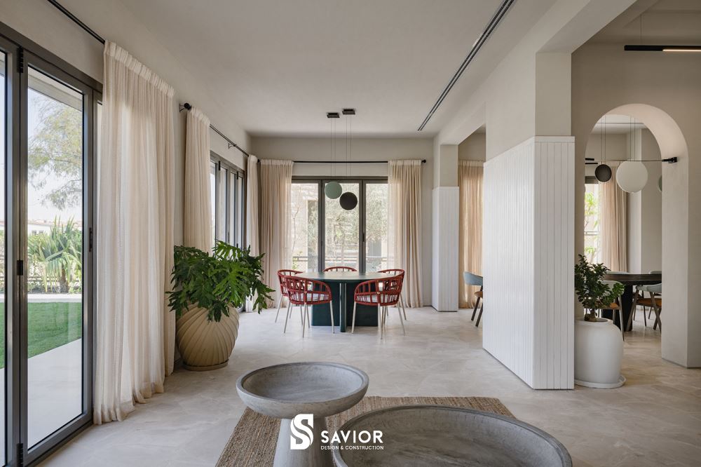 Không gian thoáng đãng của căn biệt thự