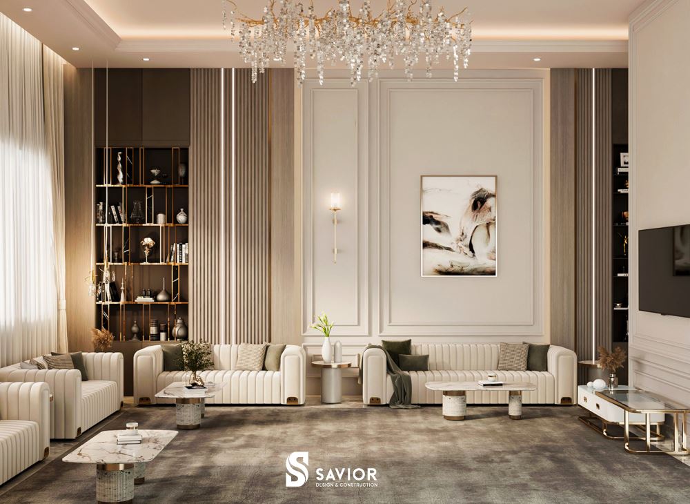 Tính đối xứng trong thiết kế nội thất tân cổ điển