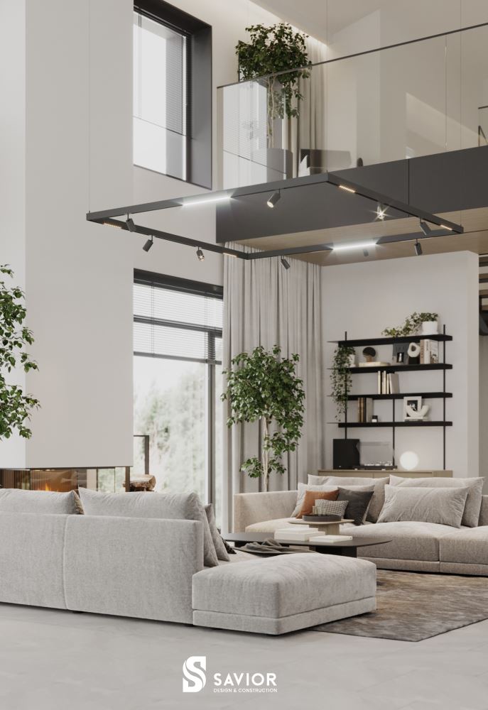 Thiết kế độc đáo, tạo điểm nhấn cho không gian biệt thự