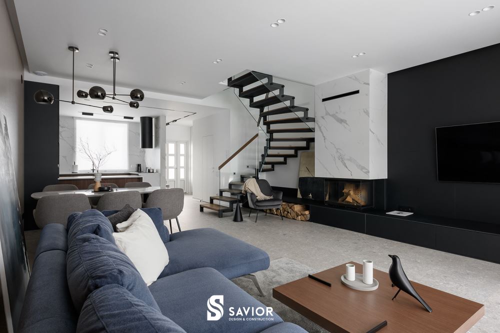 Mẫu nội thất nhà phố phong cách thiết kế tối giản