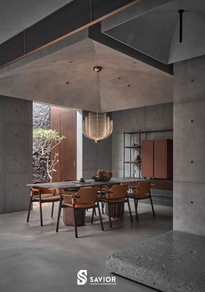 Không gian phòng ăn độc đáo, đẹp mắt của căn nhà