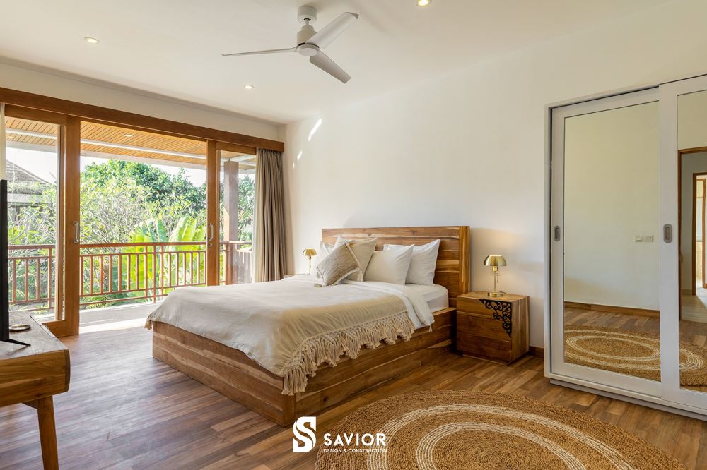 Không gian phòng ngủ thoải mái và nhẹ nhàng