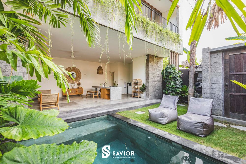 Những mẫu nhà vườn gấp đôi sự xanh mát với nội thất phong cách Tropical