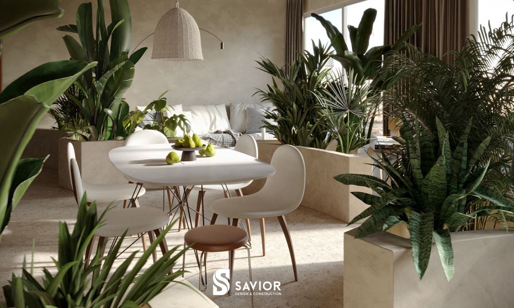 Mẫu căn hộ phong cách Tropical