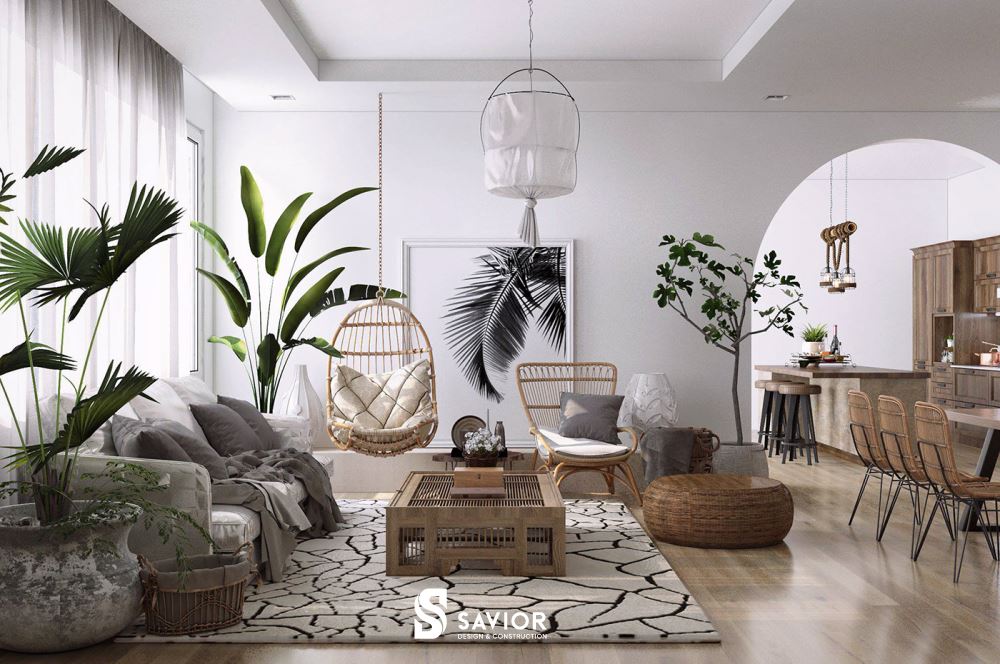 Đơn giá thiết kế nội thất phong cách Tropical