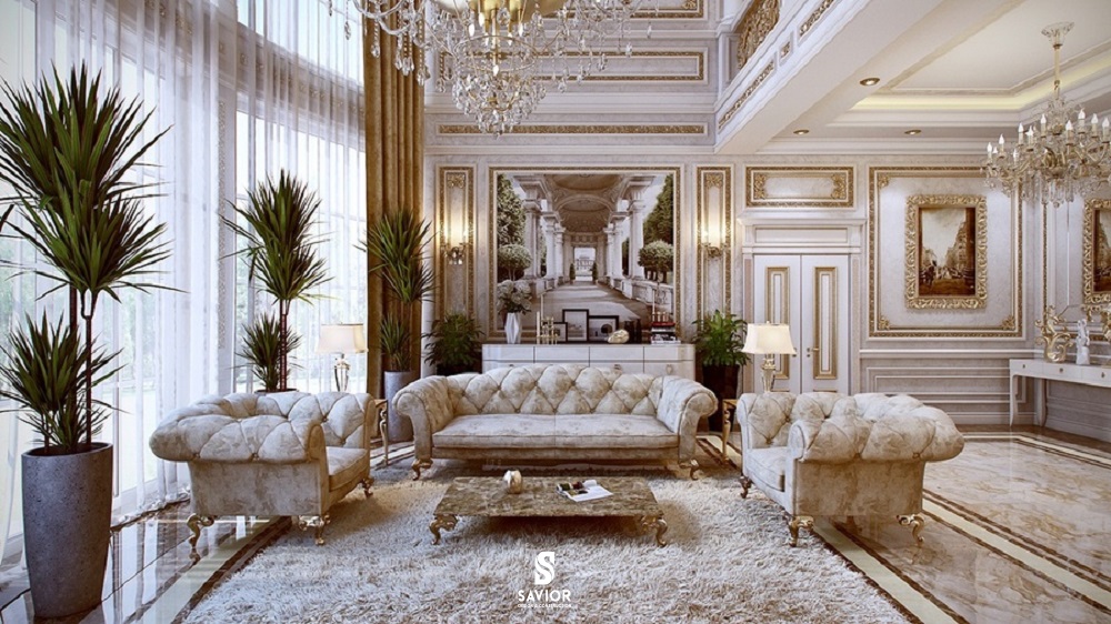 nội thất biệt thự cổ điển