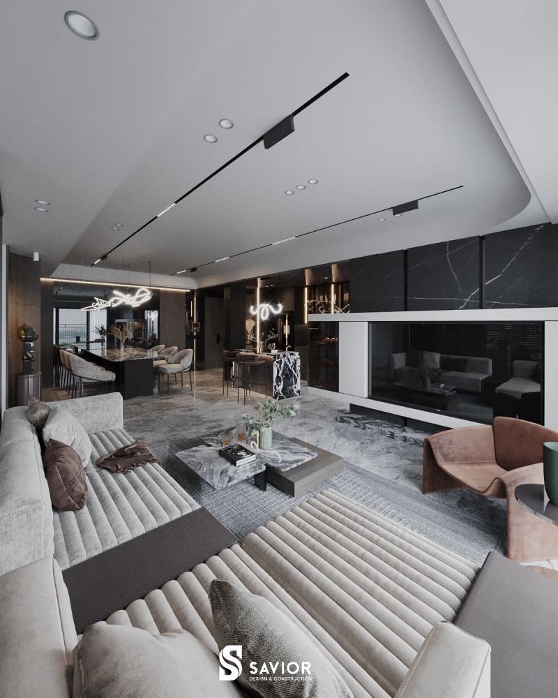 Mẫu thiết kế chung cư 2 phòng ngủ 60m2