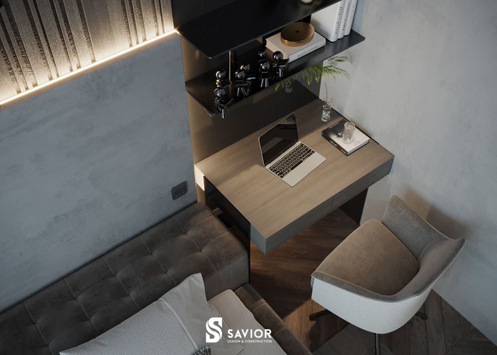 Nội thất bài trí gọn gàng, tập trung vào công năng sử dụng