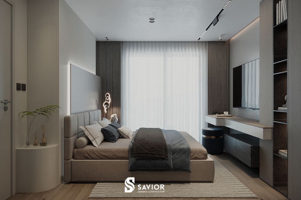 Phòng ngủ thứ 2 cũng có thiết kế tập trung vào công năng sử dụng