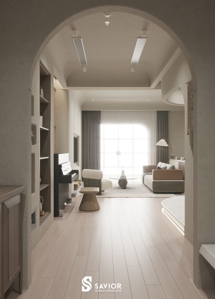 Chi tiết mài vòm mềm mại, nhẹ nhàng