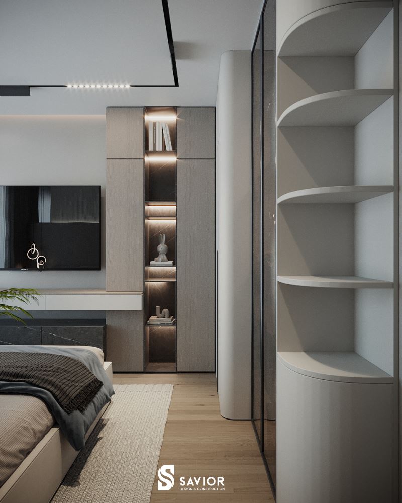 Kết cầu bề mặt nội thất nhẵn bóng, mang đến cảm giác rộng rãi, thoáng đãng hơn