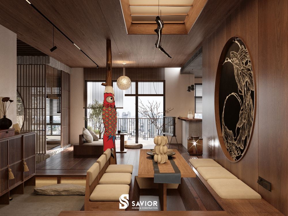 Mẫu thiết kế chung cư 2 phòng ngủ phong cách Nhật Bản độc đáo, thể hiện dấu ấn riêng biệt