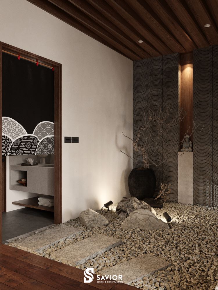 Điểm nhấn trang trí độc đáo cho thiết kế chung cư 2 phòng ngủ phong cách Nhật Bản