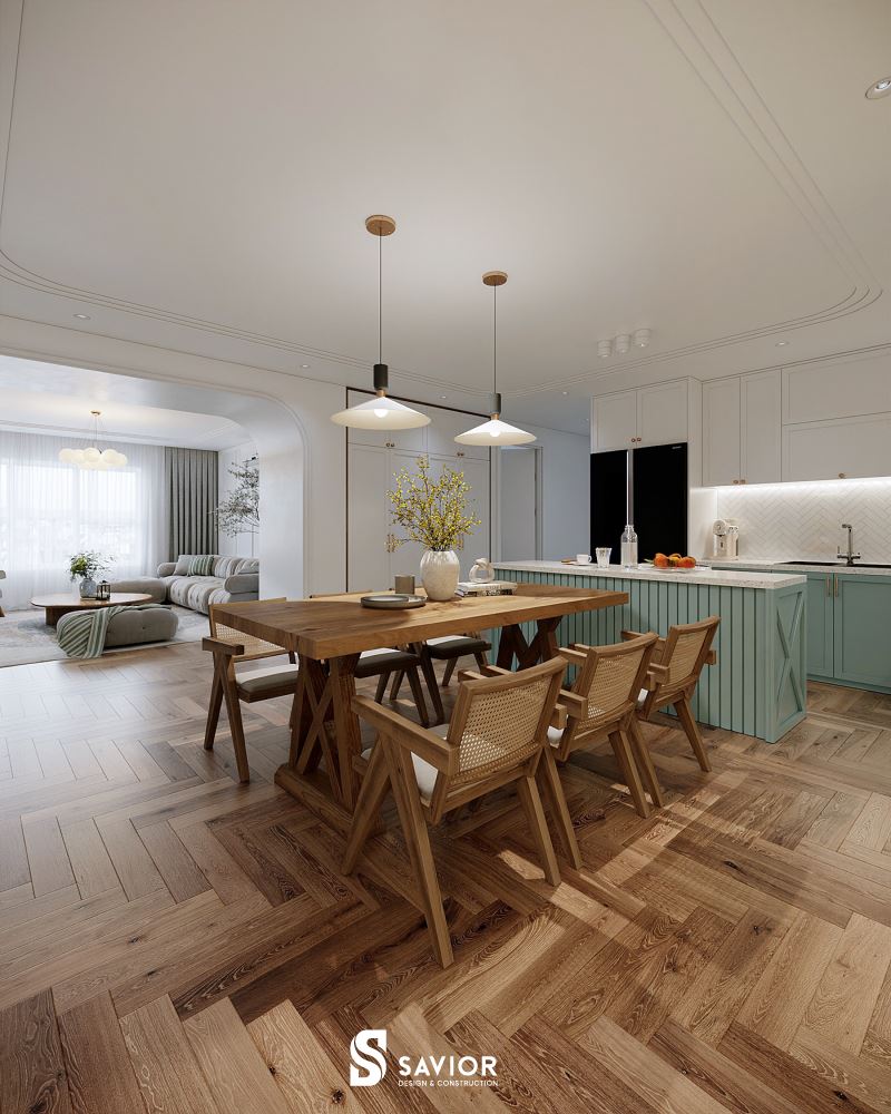 Mẫu thiết kế chung cư 2 phòng ngủ tiện nghi, nhẹ nhàng và tinh tế