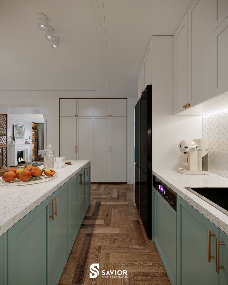 Nhà bếp tiện nghi, dáng bếp chữ I thuận tiện