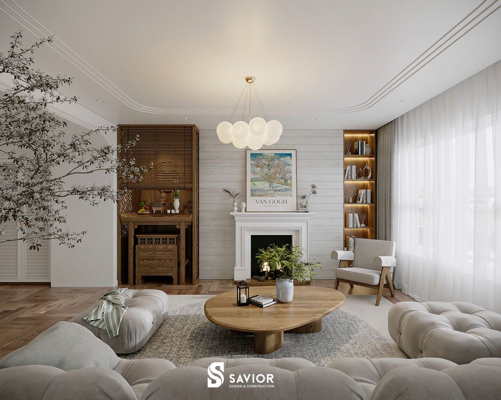 Không gian bài trí hài hòa, sang trọng nhưng vẫn tạo cảm giác ấm cúng