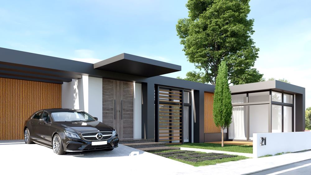 Mẫu thiết kế nhà đẹp 1 tầng diện tích 7x20m phổ biến