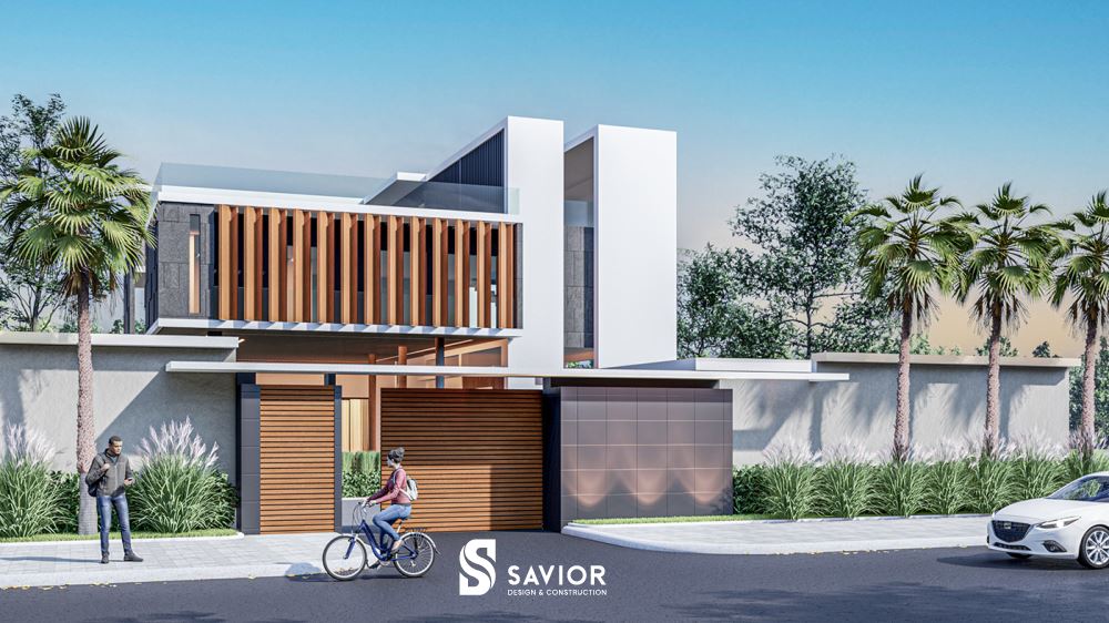 Mẫu thiết kế nhà đẹp 2 tầng 4 phòng ngủ