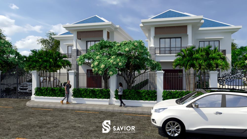 Thiết kế nhà đẹp 2 tầng 7x16m