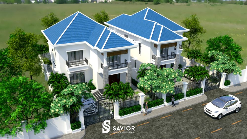 Dự án gồm 2 căn nhà thiết kế tương tự liền kề