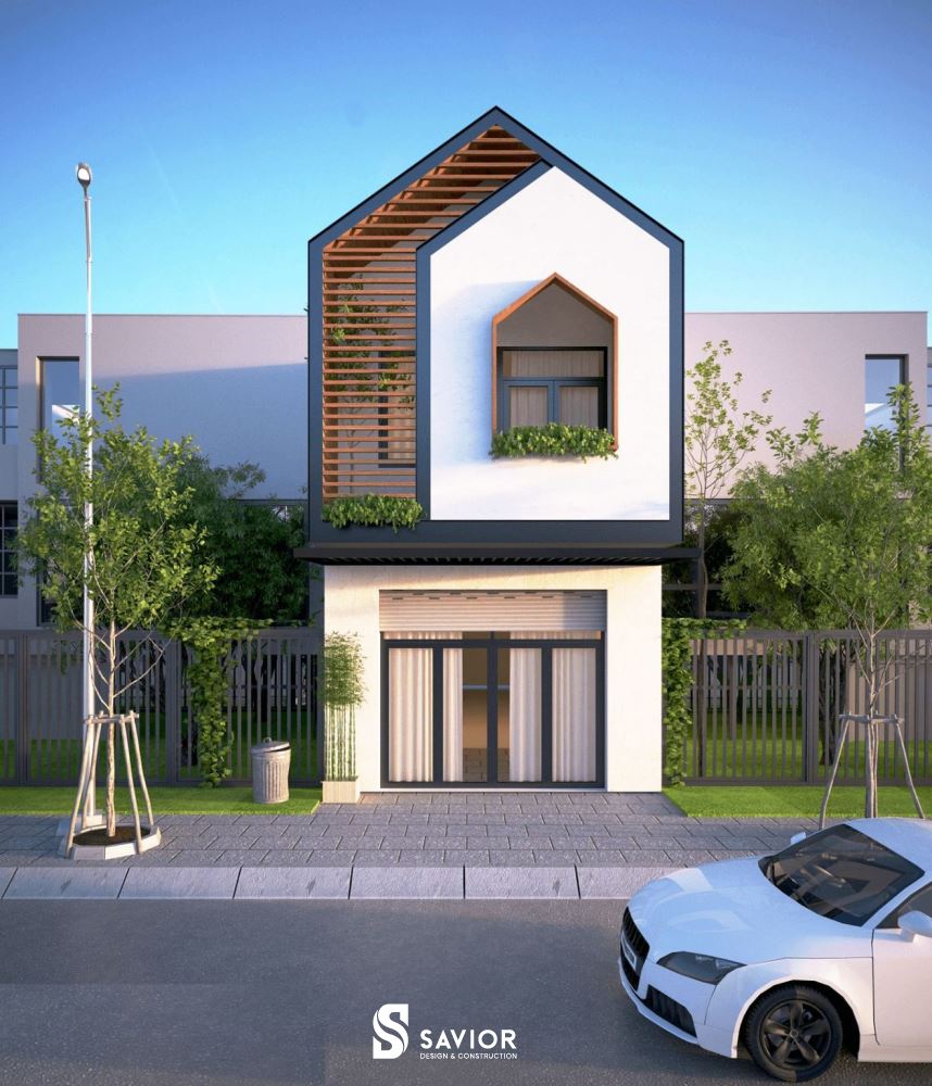 Mẫu thiết kế nhà ống 2 tầng tiết kiệm