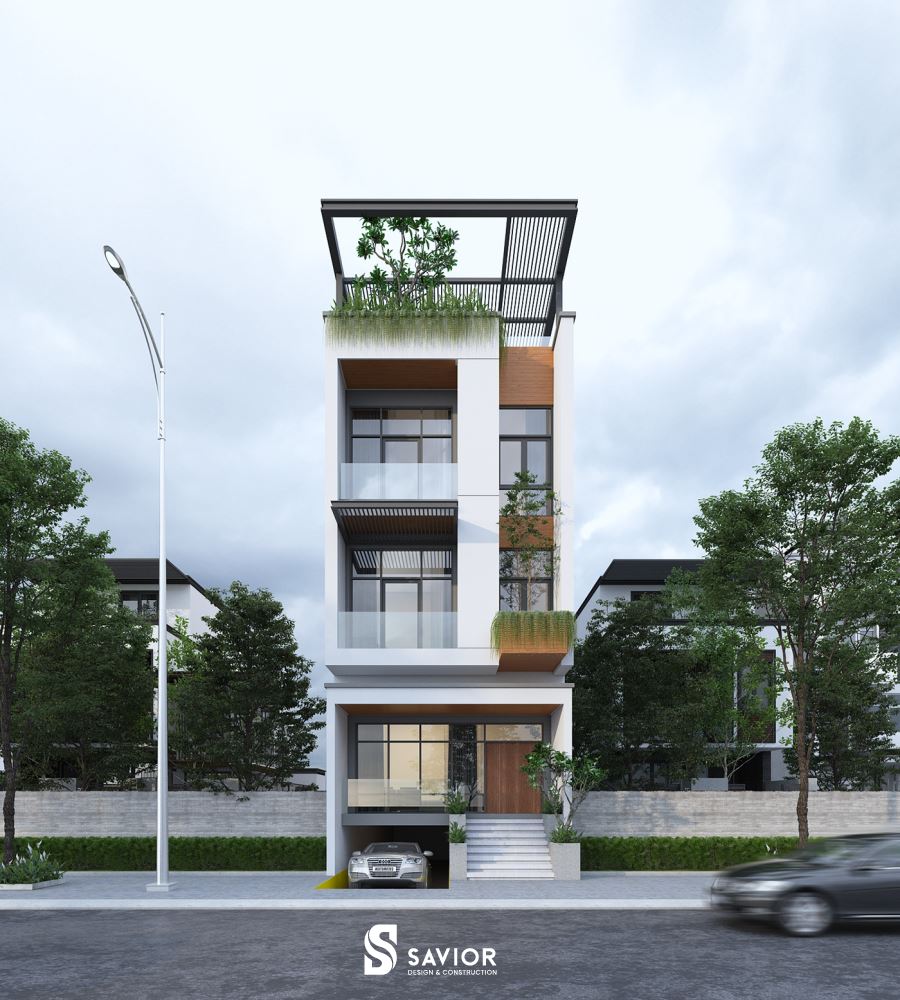 Mẫu thiết kế nhà đẹp 5x20 3 tầng