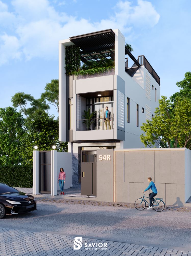 Mẫu nhà hiện đại, tiện nghi với nhiều tiện ích, đáp ứng công năng sử dụng