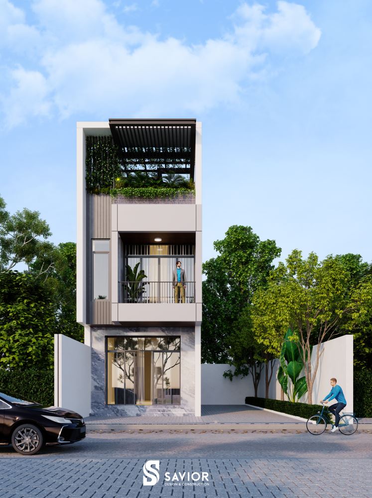 Phương án phá bỏ bức tường phía trước tạo không gian thông thoáng