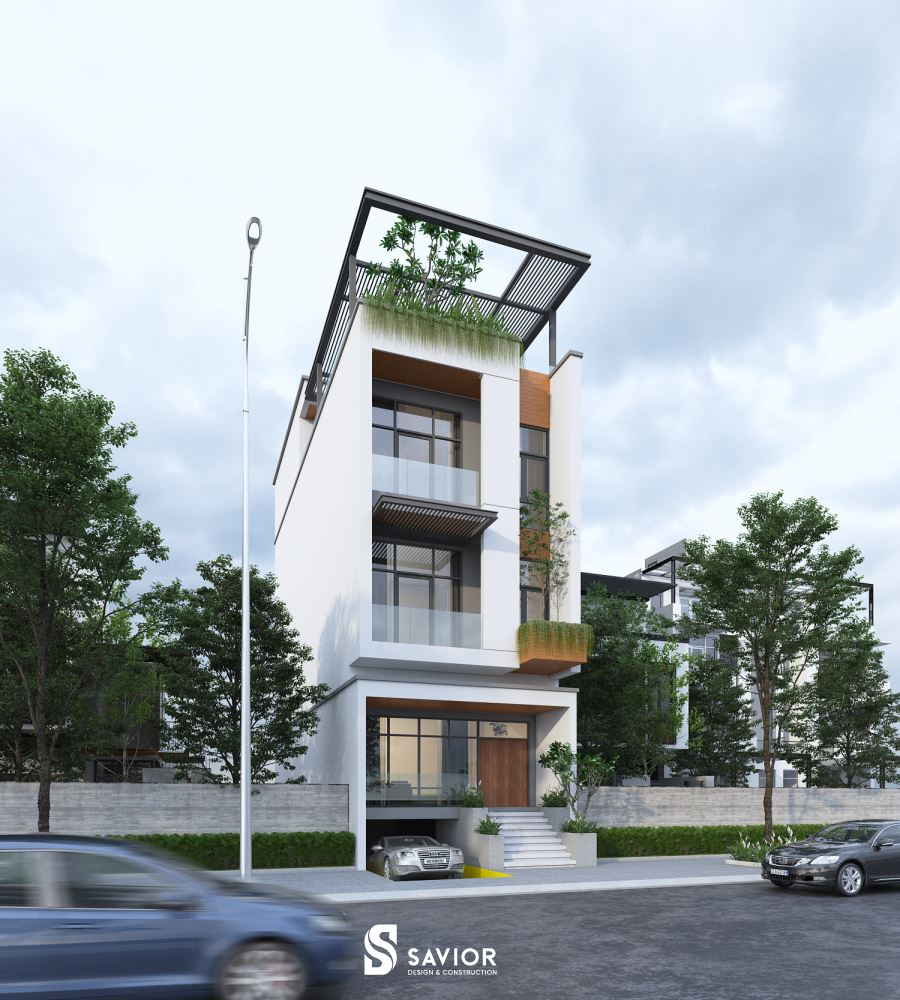 Thiết kế nhà 5x20m hiện đại, tiện nghi