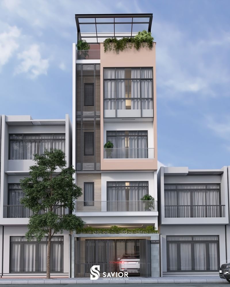 Tối ưu hóa không gian mới mẫu nhà ở 4 tầng diện tích 5x20