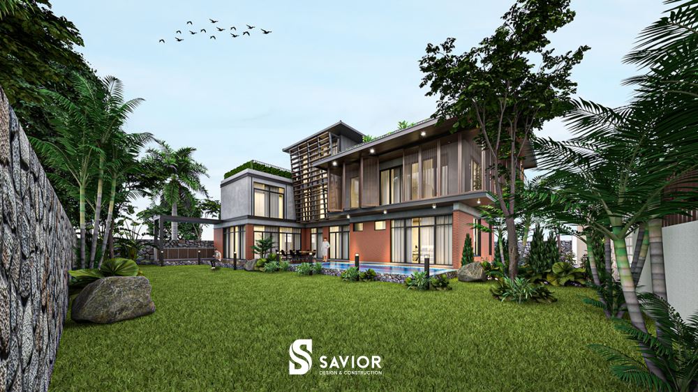 Mẫu thiết kế nhà vườn đẹp hiện đại