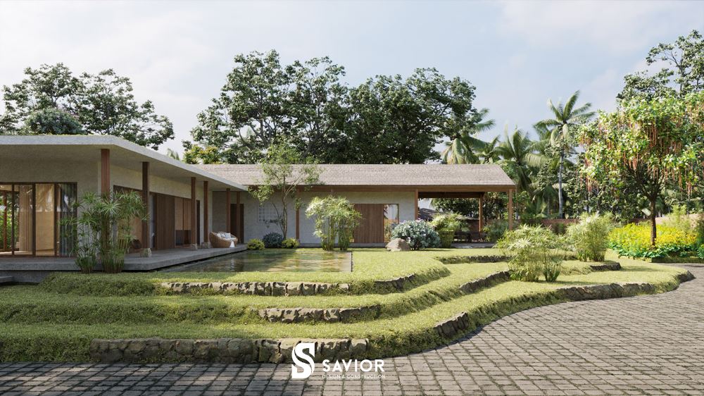 Không gian nhẹ nhàng, êm đềm của nhà vườn