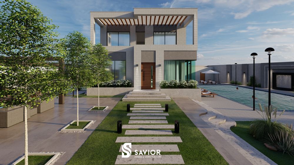 Khuôn viên sân vườn thoáng rộng, tiện ích