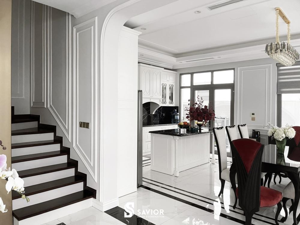 Tông màu chủ đạo là sắc trắng tinh khôi và nhẹ nhàng