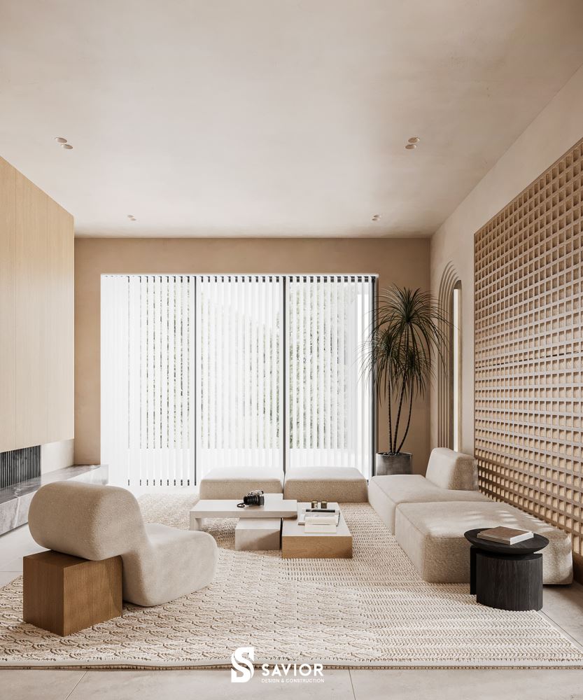 Không gian mở vẫn được áp dụng ở mẫu thiết kế này