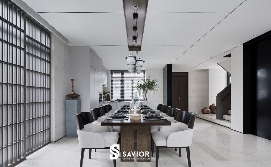 Phòng ăn của mẫu thiết kế nội thất biệt thự liền kề hiện đại