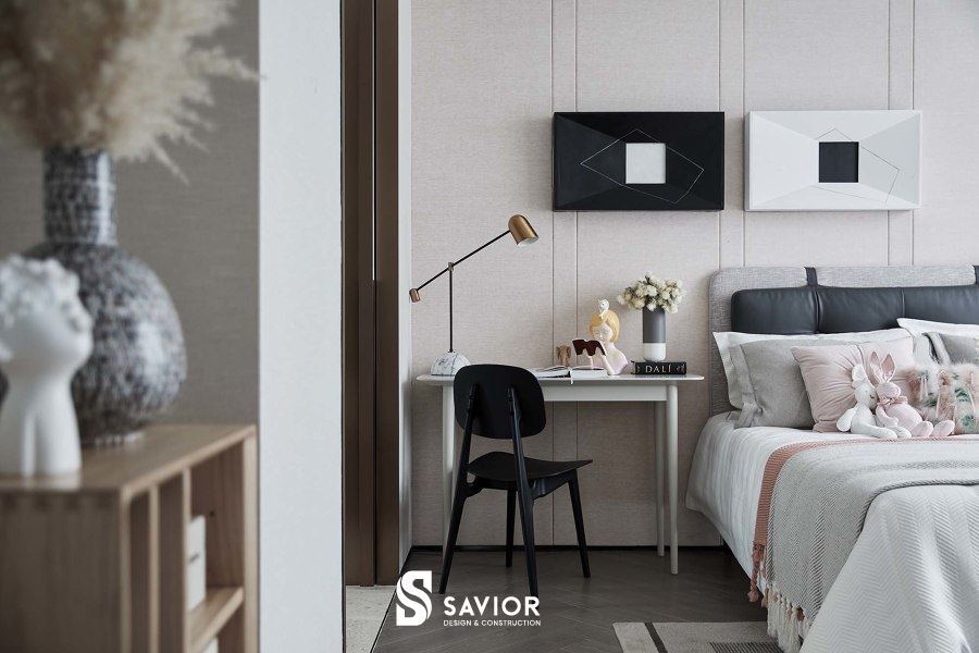 Góc học tập nhỏ nhắn, xinh xắn