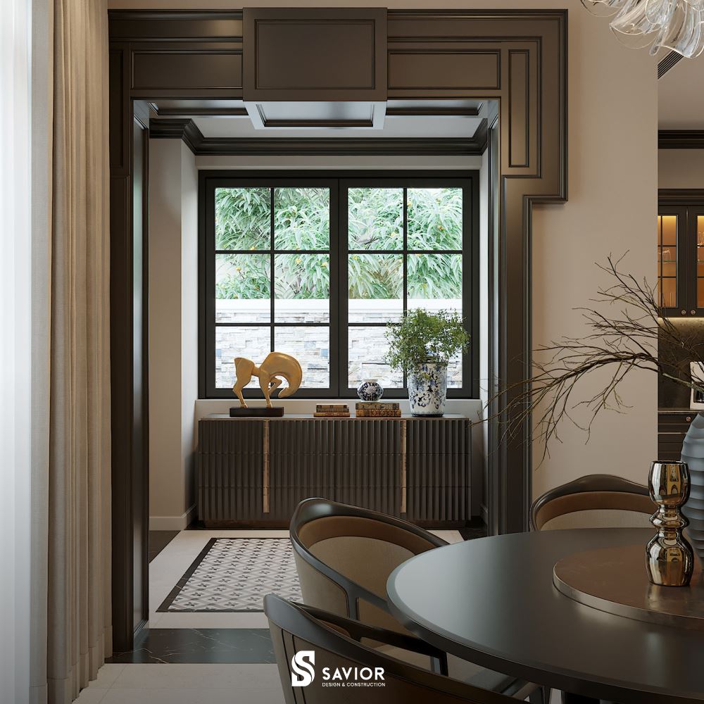 Nội thất căn biệt thự toát lên vẻ đẹp bình dị, mộc mạc mà nên thơ đậm chất trữ tình