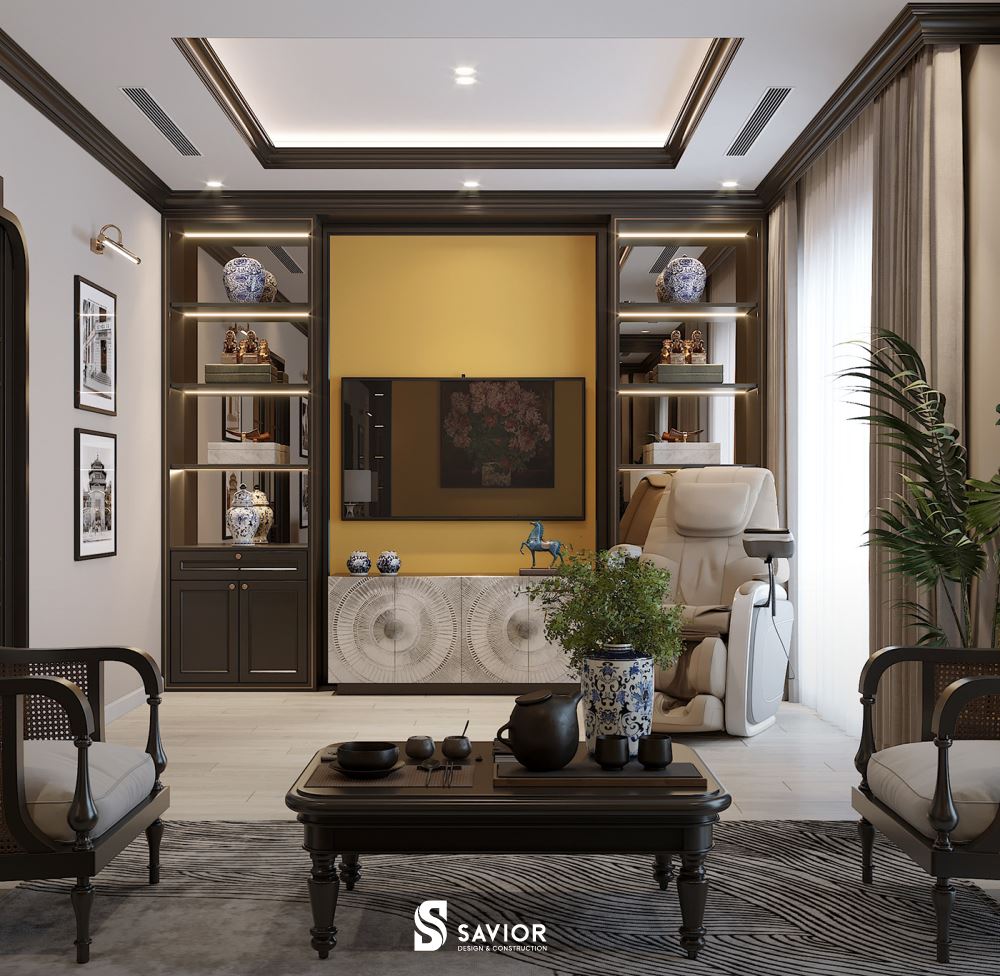 Sự thanh lịch, trang nhã là những tiêu chí cần có ở một căn phòng khách