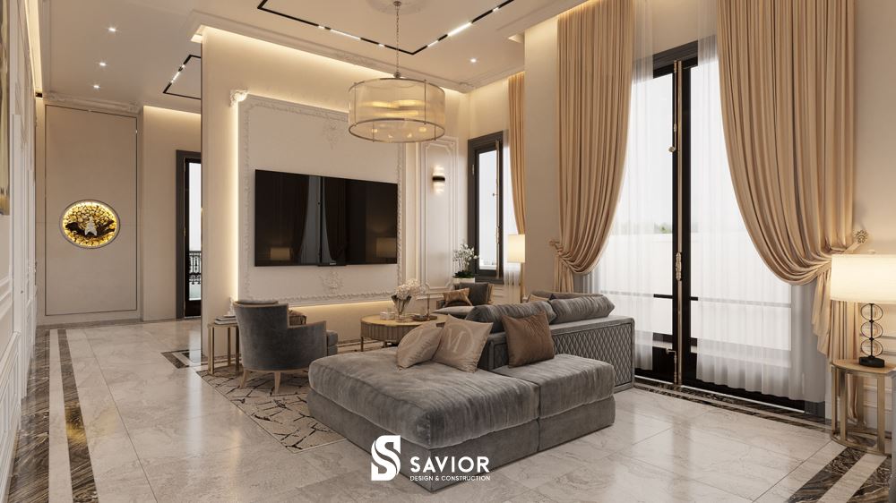 Nội thất phòng chờ trên tầng 2 