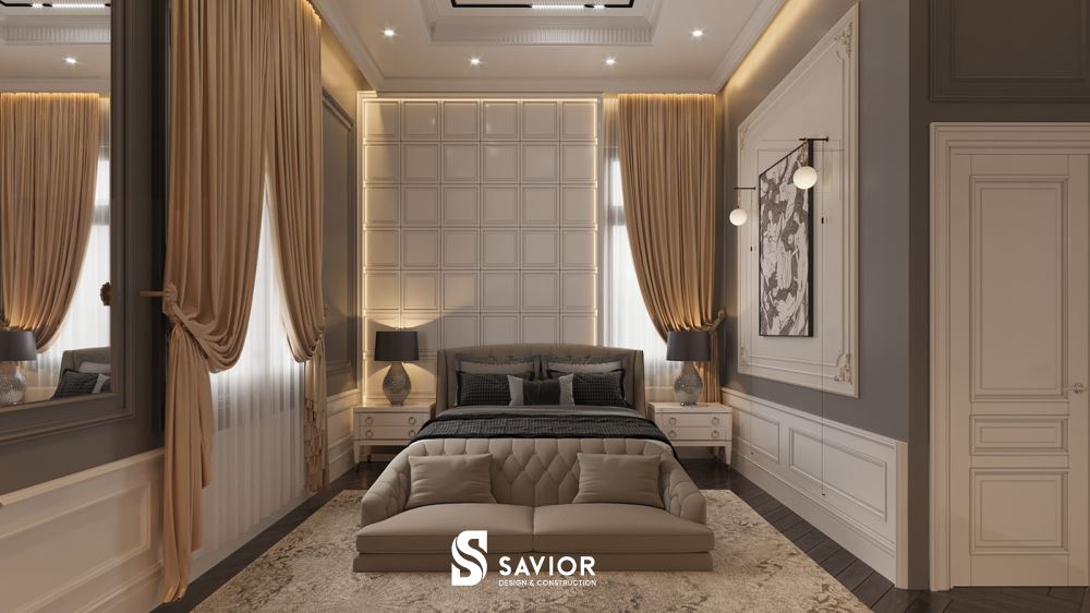 Không gian phòng ngủ nhẹ nhàng, ấm cúng cùng tông màu pastel